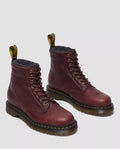 Dr. Martens Winterised 1460 WL Grizzly Leather Cherry Red Boots