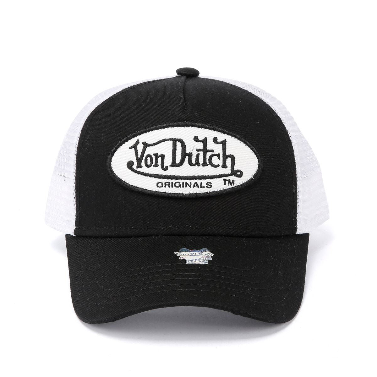 Von Dutch Trucker Boston Cotton Black/White Cap