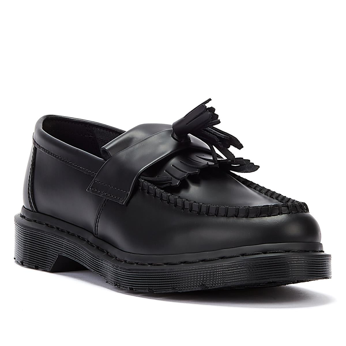 Dr. Martens Adrian Mono Smooth Black Loafers – Tower-London.com