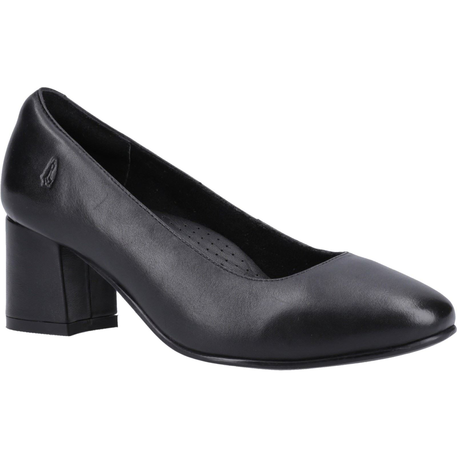 Hush Puppies Anna Wide Leather Women s Black Heels Tower London