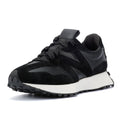 New Balance 327 Suede/Leather Black Trainers