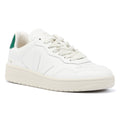 Veja V-90 Leather Women's White/Green Trainers