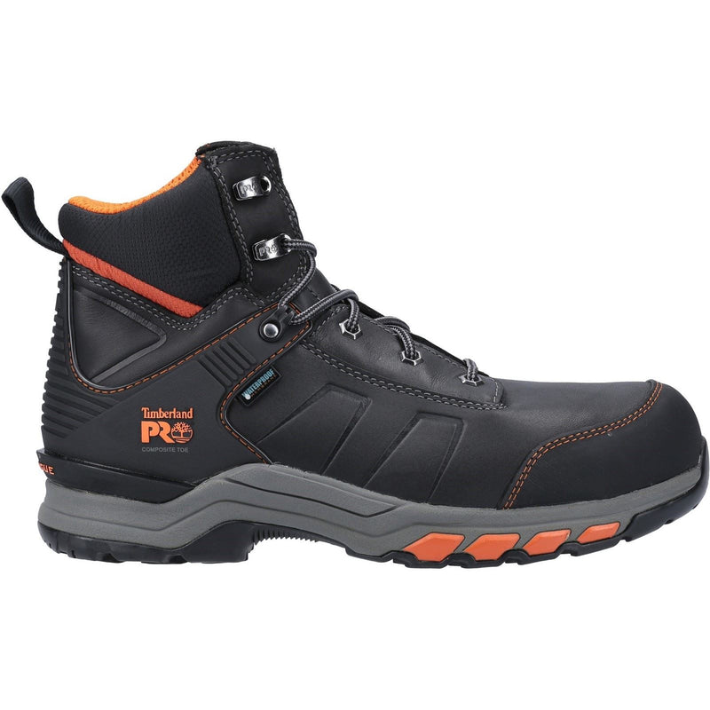 Timberland Pro Hypercharge Work Leather Black/Orange Safety Boots