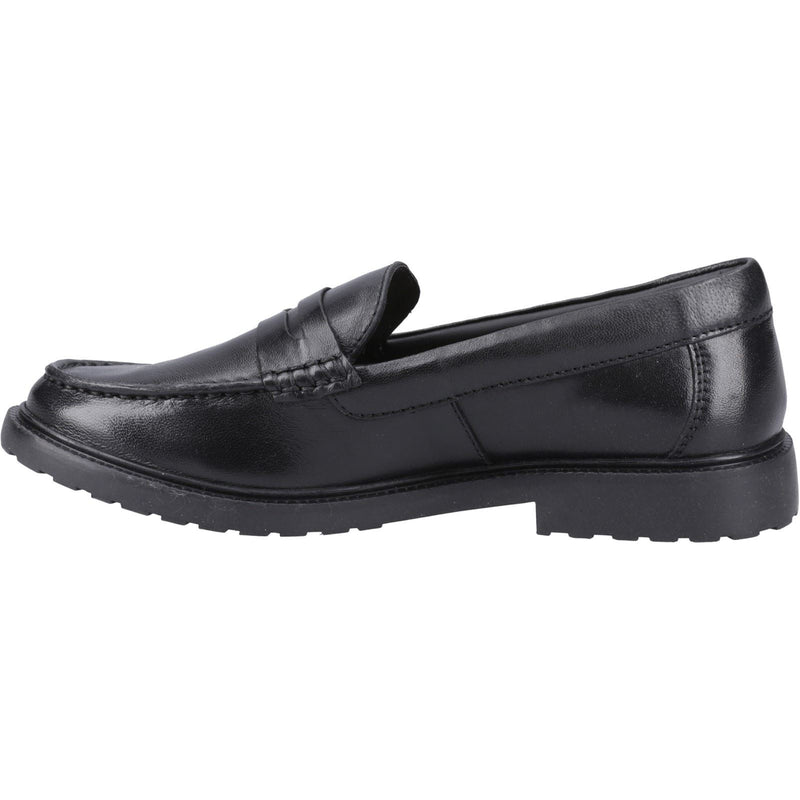 Hush Puppies Verity Slip On Leather Women's Black Loafers