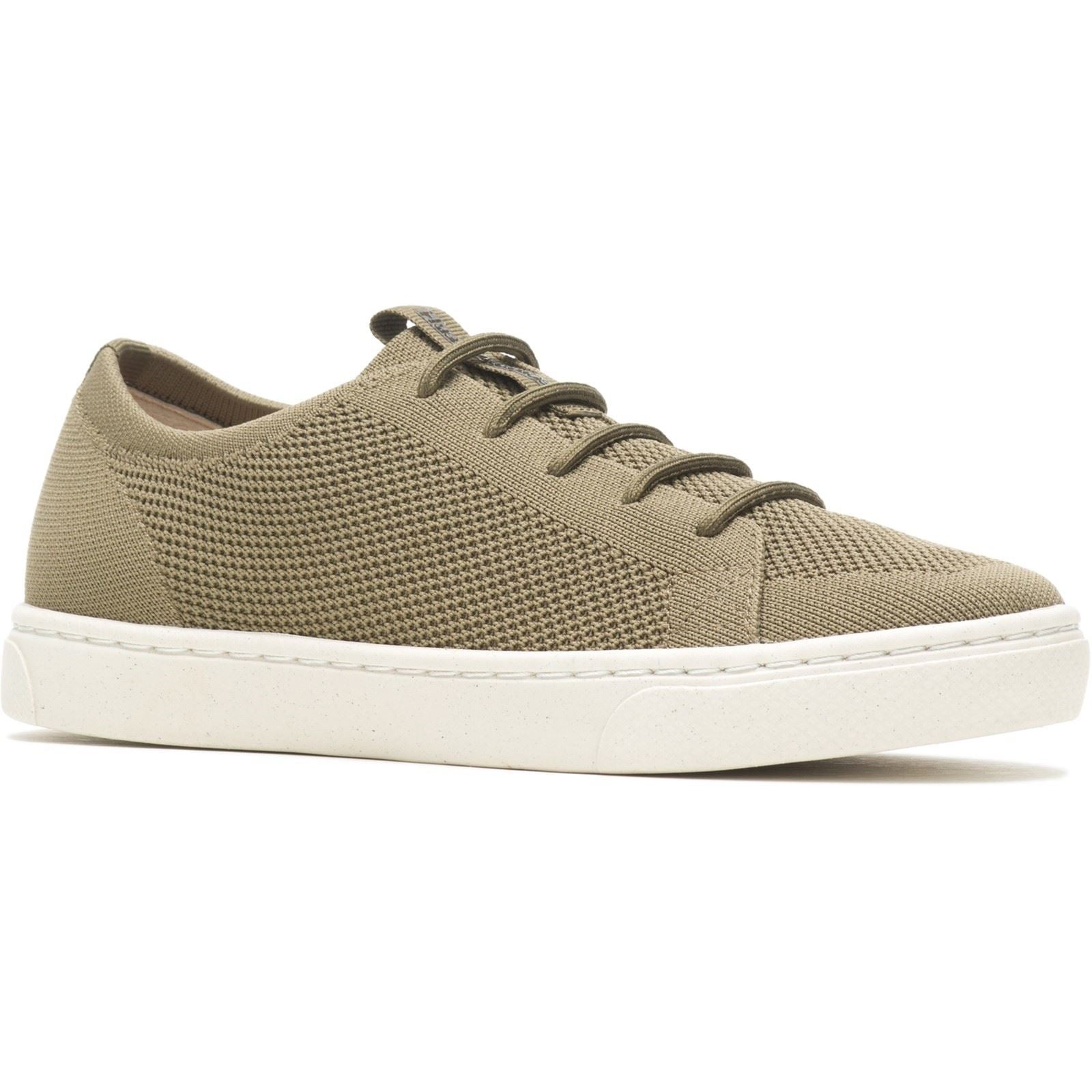 Hush Puppies Good Textile Men's Olive Trainers