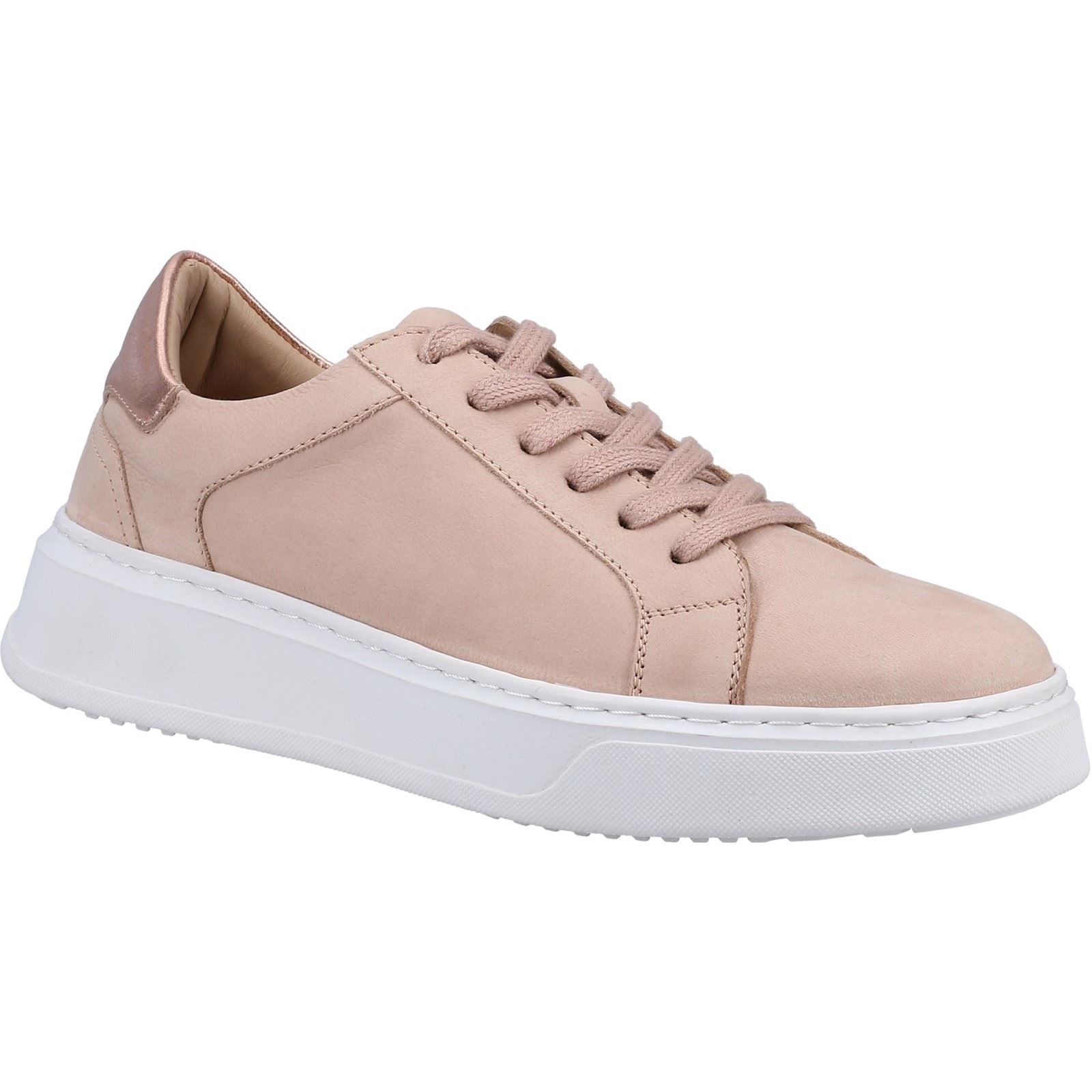 Hush Puppies Camille Leather Women's Blush Trainers