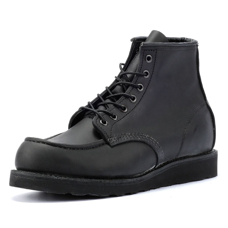 Red Wing Shoes 6 Inch Moc Classic Leather Men's Black Boots