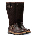 Barbour Willow Tall Suede/Leather Women's Dark Brown Boots