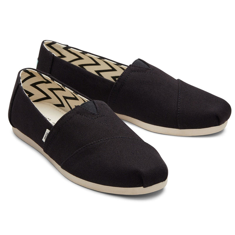 TOMS Alpargata 100% Cotton Women's Black Espadrilles