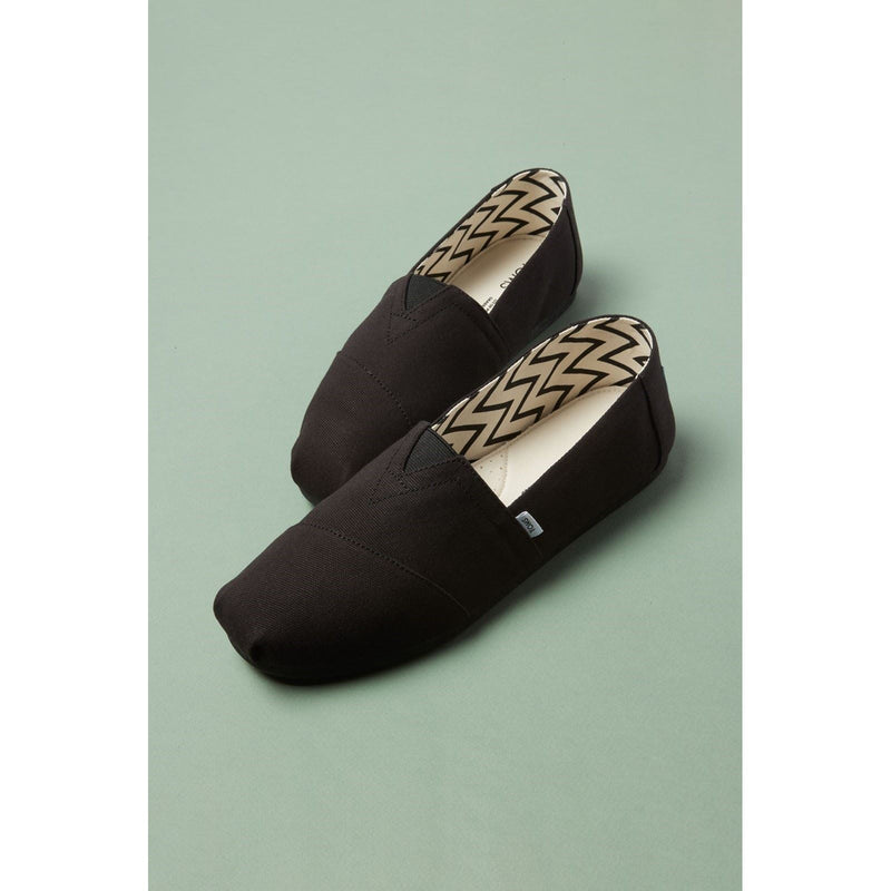 TOMS Alpargata 100% Cotton Men's Black Espadrilles