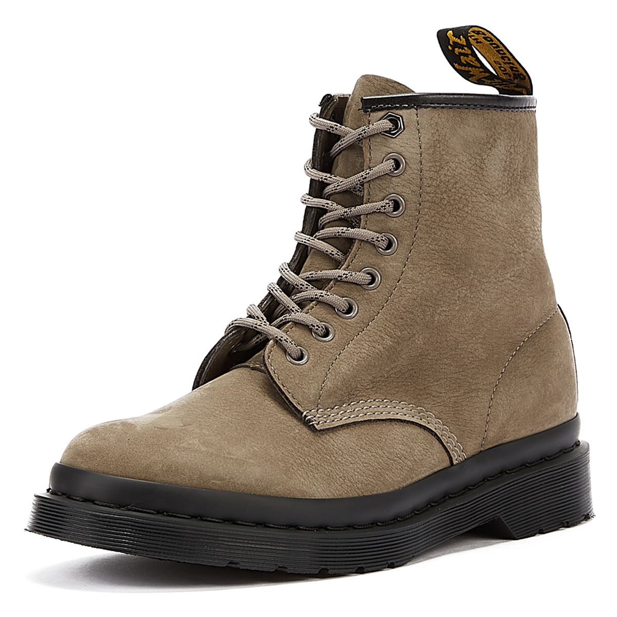 Dr marten best sale grey boots