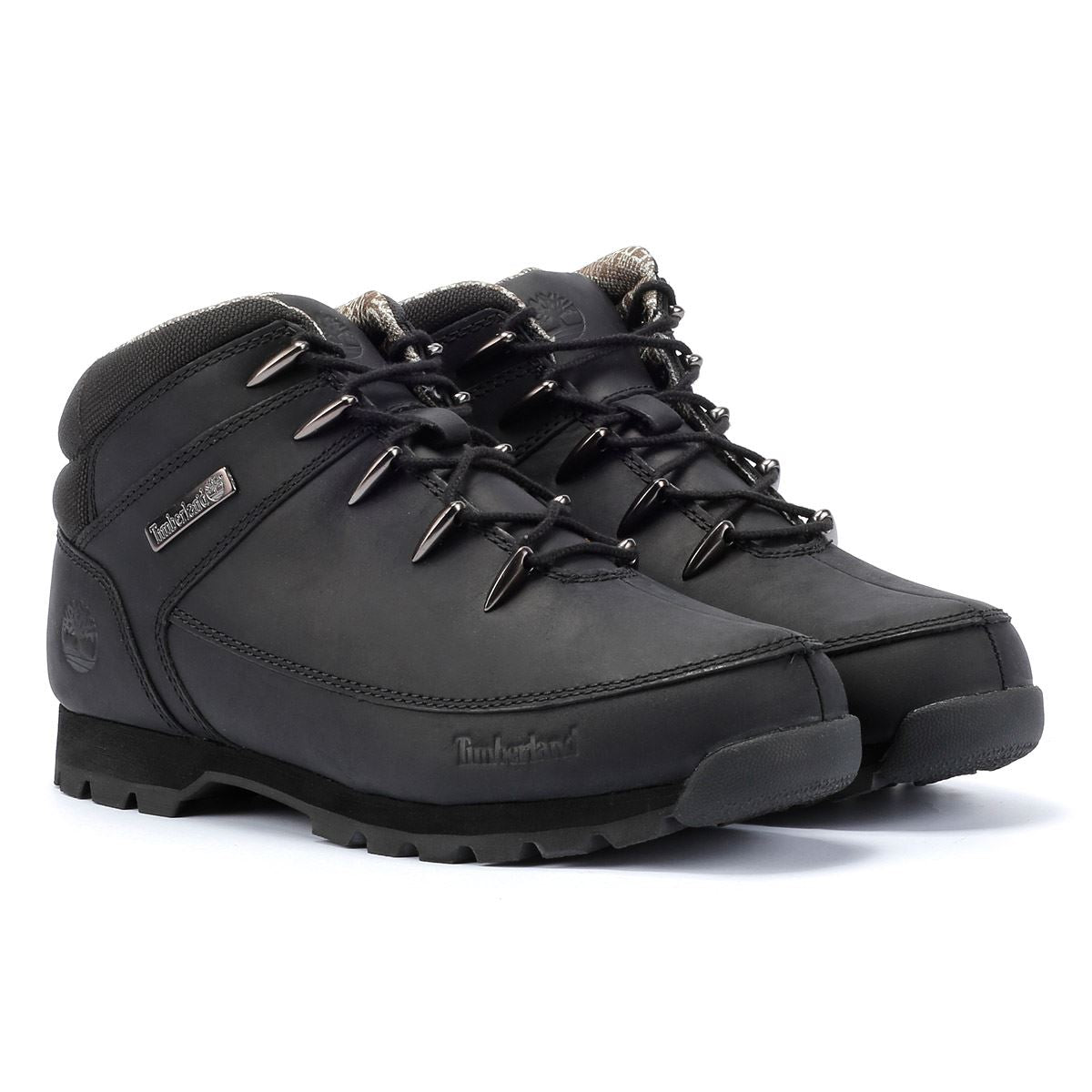 Timberland Euro Sprint Mid Lace Premium Leather Men's Black Boots