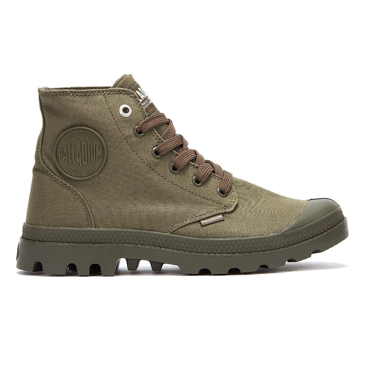 Palladium Pampa Hi Mono Chrome Green Boots Tower London