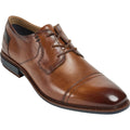 Pod Savage Leather/Textile Men's Cognac Lace-Up Shoes