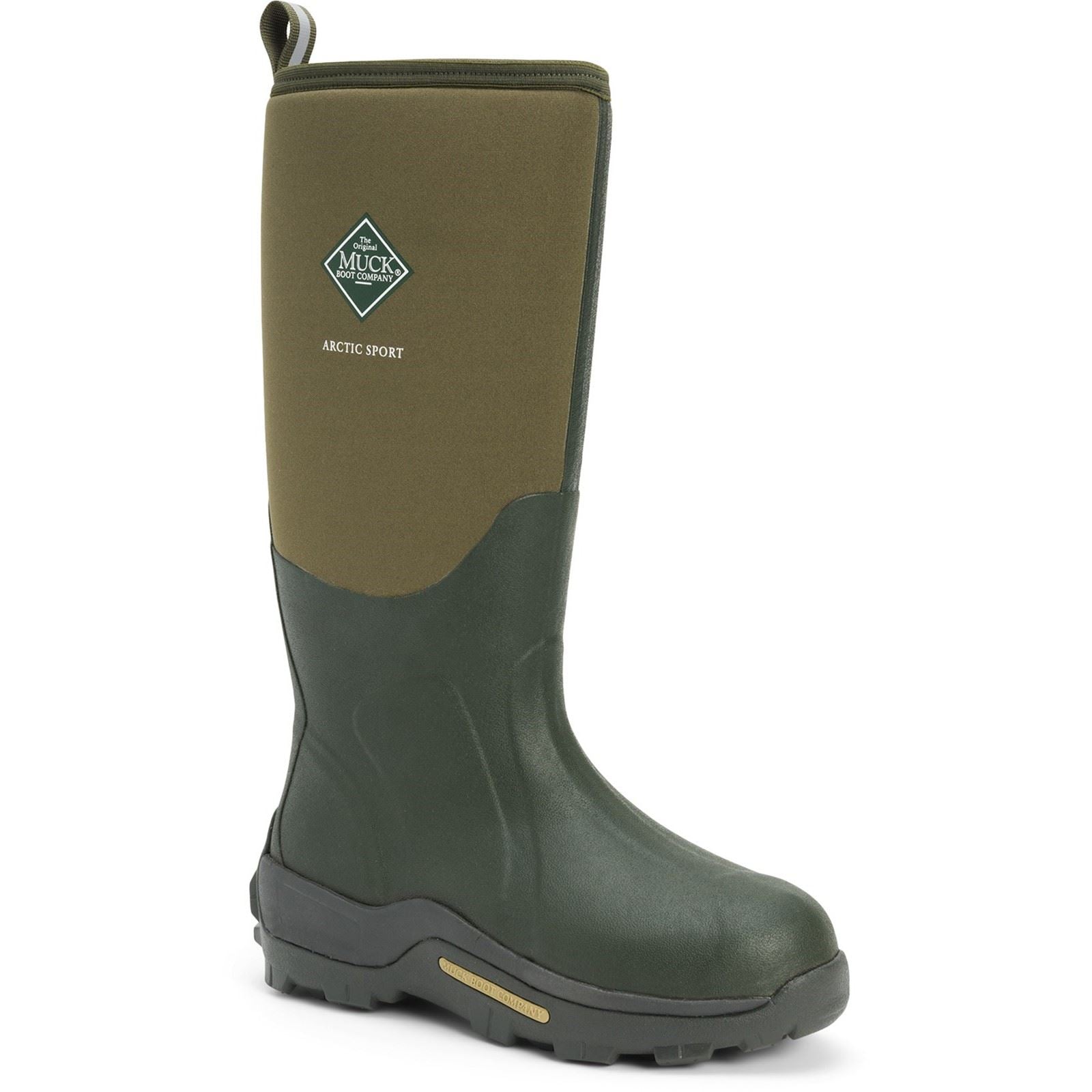 Muck Boots Arctic Sport Rubber Moss Wellington Boots