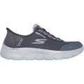 Skechers Go Walk Flex Clear Creek Textile Women's Charcoal/Lavender Trainers