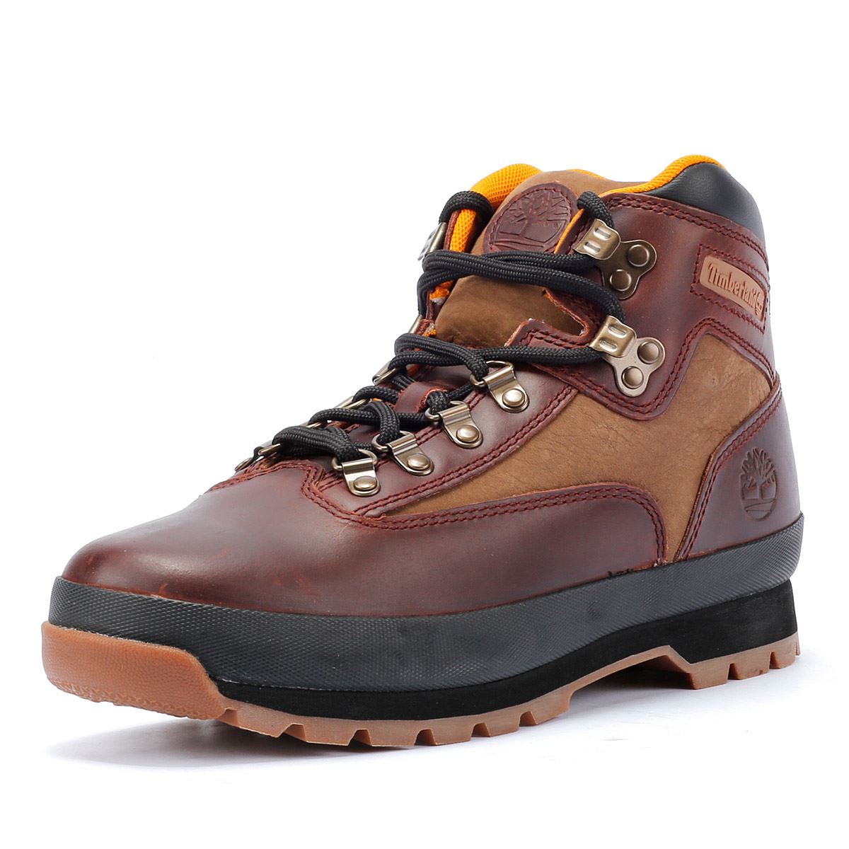 Timberland Euro Hiker Leather Men s Burgundy Boots Tower London