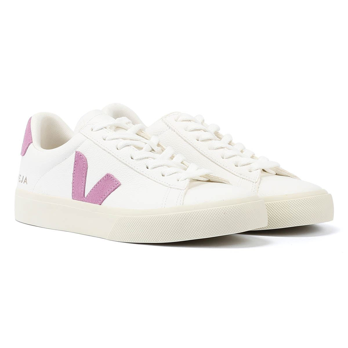 Veja Campo Leather Women s White Mulberry Trainers Tower London