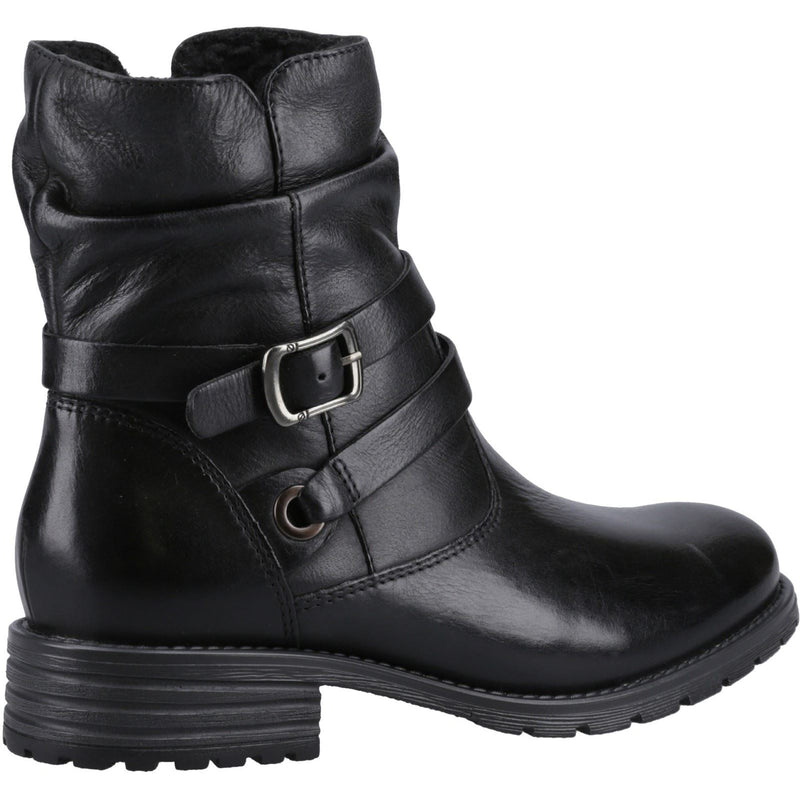 Hush Puppies Piper Leather Women's Black Boots