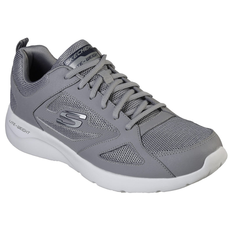 Skechers Mens Dynamight 2.0 SK58363-GRY Grey Lace Up Shoe