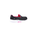 Skechers Womens Go Walk 6 124508-BKHP Black/Hot Pink Slip On Shoe