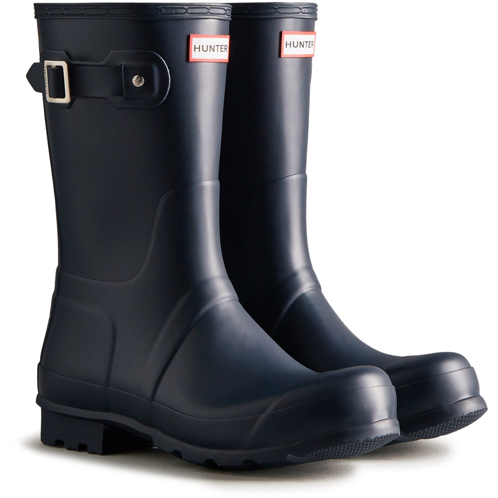 Hunter Mens Navy MFS9000RMA-NVY Original Short Wellington Boots