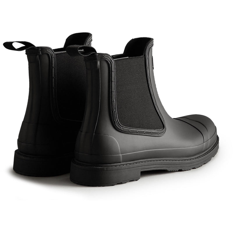 Hunter Mens Black MFS9016RMA-BLK Commando Chelsea Boots