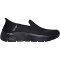 Skechers Womens Go Walk Flex Relish 124963W-BBK Black Slip On Shoe