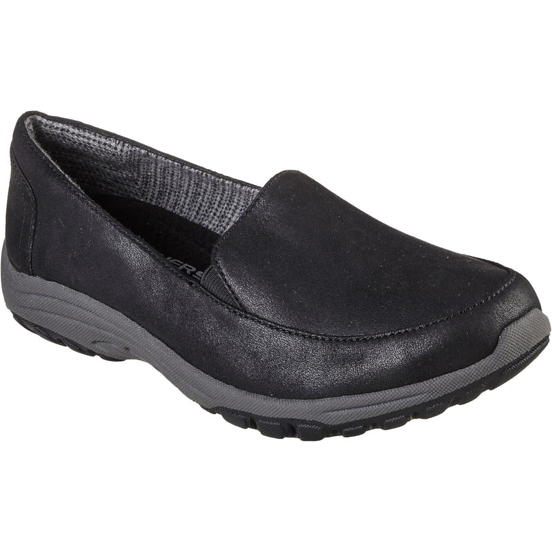 Skechers Womens Reggae Fest 2.0 Textbook 158385-BLK Black Slip On Shoe