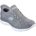 Skechers Womens Summits Dazzling Haze 149937-GYMT Grey/Multi Slip On Shoe