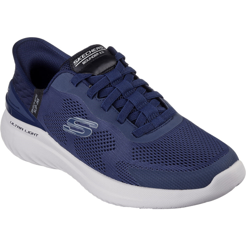 Skechers Mens Bounder 2.0 Emerged 232459-NVY Navy Slip On Shoe