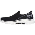 Skechers Womens GO WALK 7 - Mia 125231-BKW Black/White Slip On Shoe