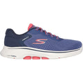 Skechers Womens GO WALK 7 - Cosmic Waves 125215-NVCL Navy/Coral Lace Up Shoe