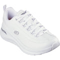 Skechers Womens Arch Fit 2.0 - Star Bound 150061-WSL White/Silver Lace Up Shoe