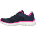 Skechers Womens Flex Appeal 5.0 Fresh Touch 150202-NVHP Navy/Hot Pink Lace Up Shoe