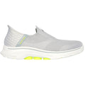 Skechers Mens Skechers Slip-ins: GO WALK 7 - Easy On 2 216641-GYYL Grey/Yellow Slip On Shoe