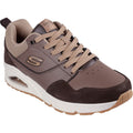 Skechers Mens Uno - Retro One 183020-BRN Brown Lace Up Shoe