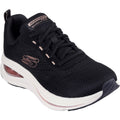 Skechers Womens Skech-Air Meta Neutral Air 150074-BKRG Black/Rose Gold Lace Up Shoe