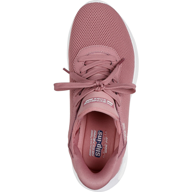 Skechers Womens BOBS Sport Unity 117509-BLSH Blush Lace Up Shoe