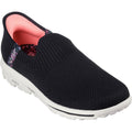 Skechers Womens GO WALK Travel Tahiti Sunset 124799-BLK Black Slip On Shoe