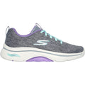 Skechers Womens GO WALK Arch Fit 2.0 Vivid Sunset 125311-GYLV Grey/Lavender Lace Up Shoe