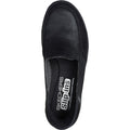 Skechers Womens Reggae Fest 2.0 Classically 158699-BBK Black Slip On Shoe