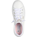 Skechers Womens BOBS D'Vine Instant Delight 114456-WHT White Lace Up Shoe