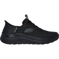 Skechers Mens Arch Fit 2.0 Look Ahead 232462-BBK Black Lace Up Shoe