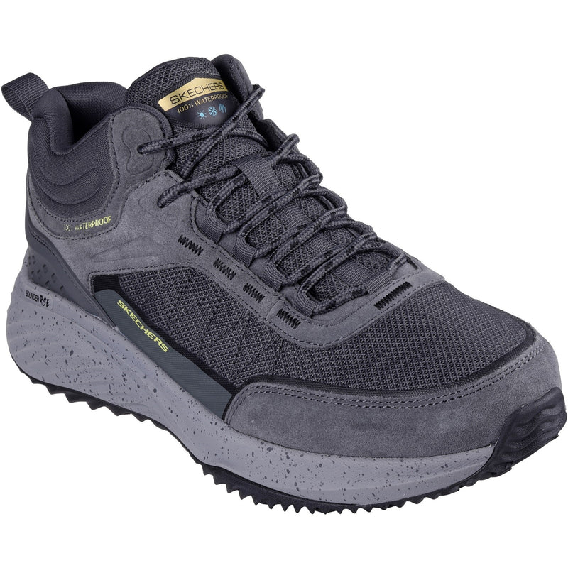 Skechers Mens Bounder Rse 232961-CCLM Charcoal/Lime Lace Up Shoe