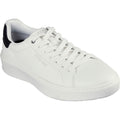 Skechers Mens Court Break Suit Sneaker 183175-WHT White Lace Up Shoe