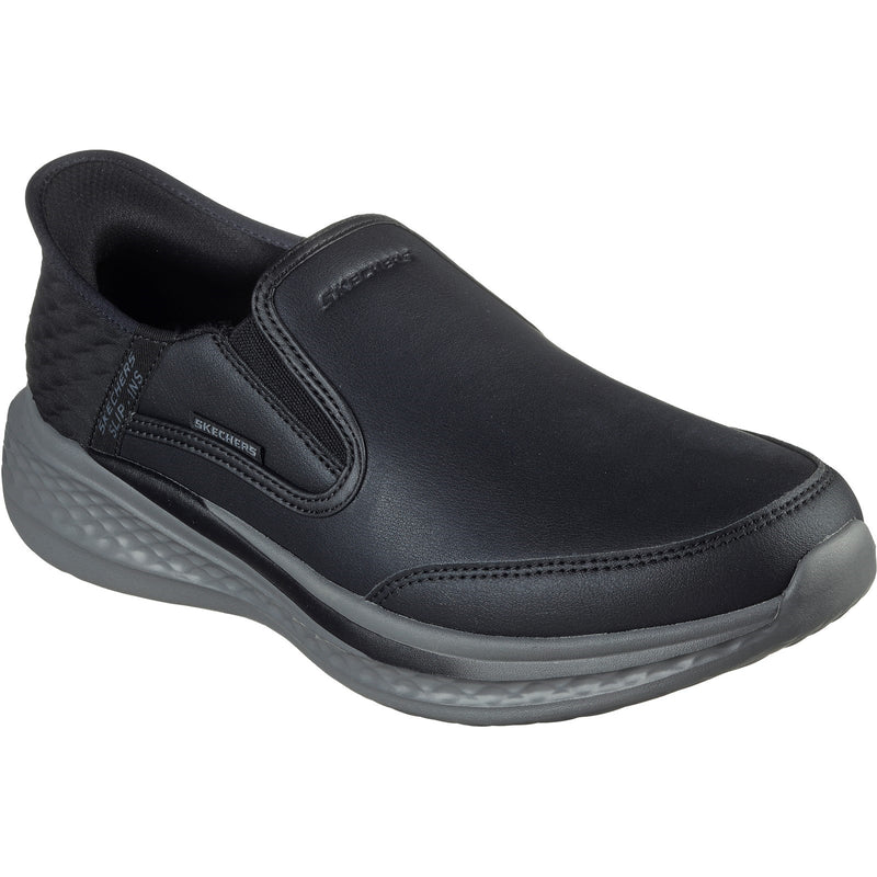 Skechers Mens Slade Cooper 205237-BLK Black Slip On Shoe