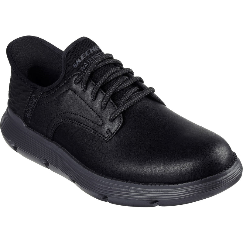 Skechers Mens Garza Carlyn 205278-BBK Black Slip On Shoe