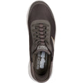 Skechers Mens GO WALK Flex Hands Up 216324-BRN Brown Lace Up Shoe