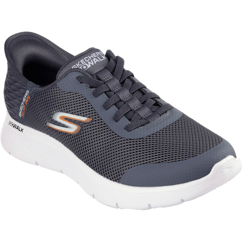 Skechers Mens GO WALK Flex Hands Up 216324-GRY Grey Lace Up Shoe